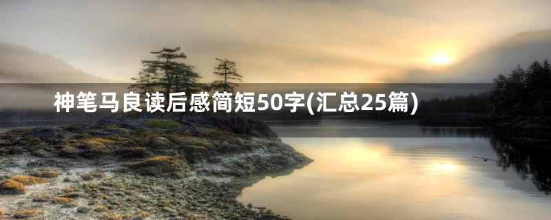 神笔马良读后感简短50字(汇总25篇)