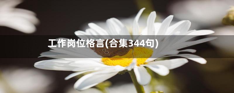 工作岗位格言(合集344句)