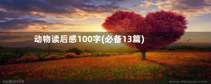 动物读后感100字(必备13篇)