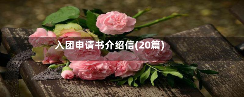 入团申请书介绍信(20篇)