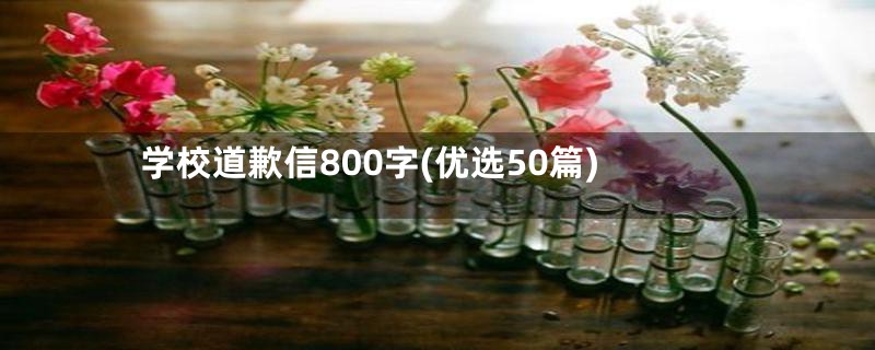 学校道歉信800字(优选50篇)