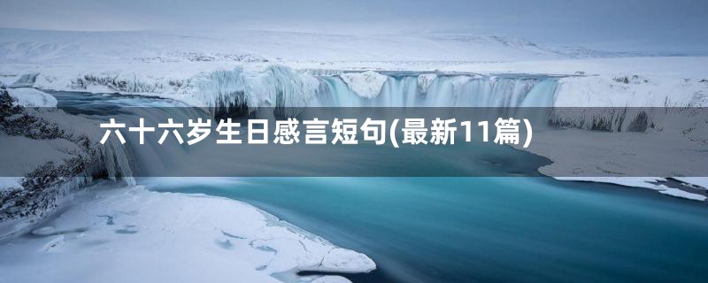 六十六岁生日感言短句(最新11篇)