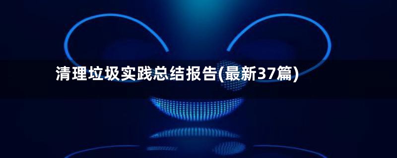 清理垃圾实践总结报告(最新37篇)