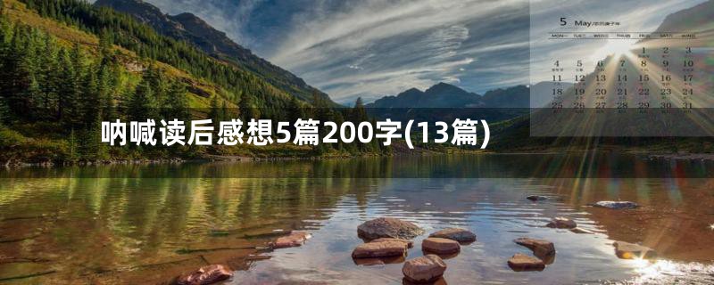 呐喊读后感想5篇200字(13篇)