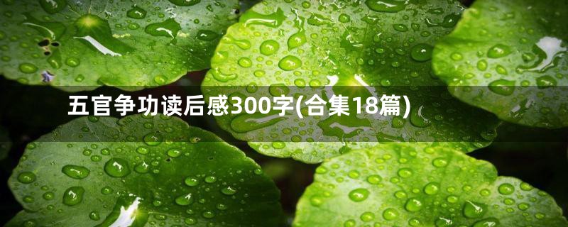 五官争功读后感300字(合集18篇)