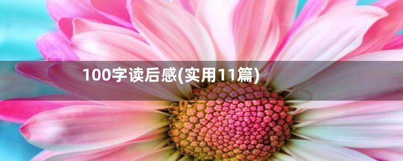 100字读后感(实用11篇)