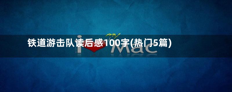 铁道游击队读后感100字(热门5篇)