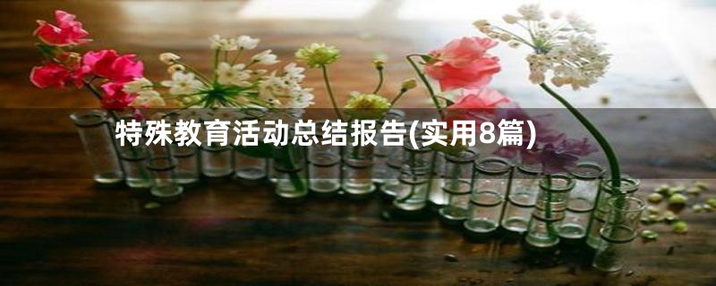 特殊教育活动总结报告(实用8篇)