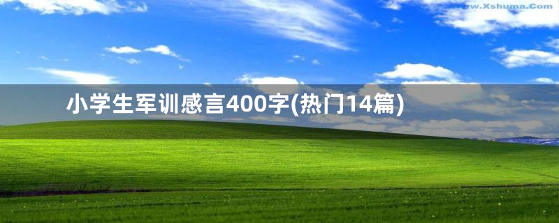 小学生军训感言400字(热门14篇)