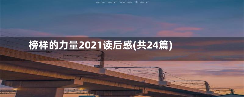 榜样的力量2021读后感(共24篇)